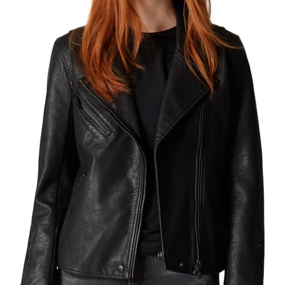 BLANKNYC Faux Leather Moto Jacket